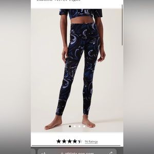 Athleta Elation Velvet Tight Size Large Tall